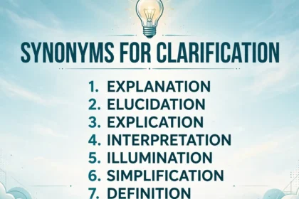 synonyms for clarification
