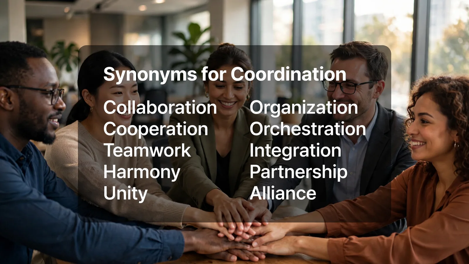 synonyms for coordination