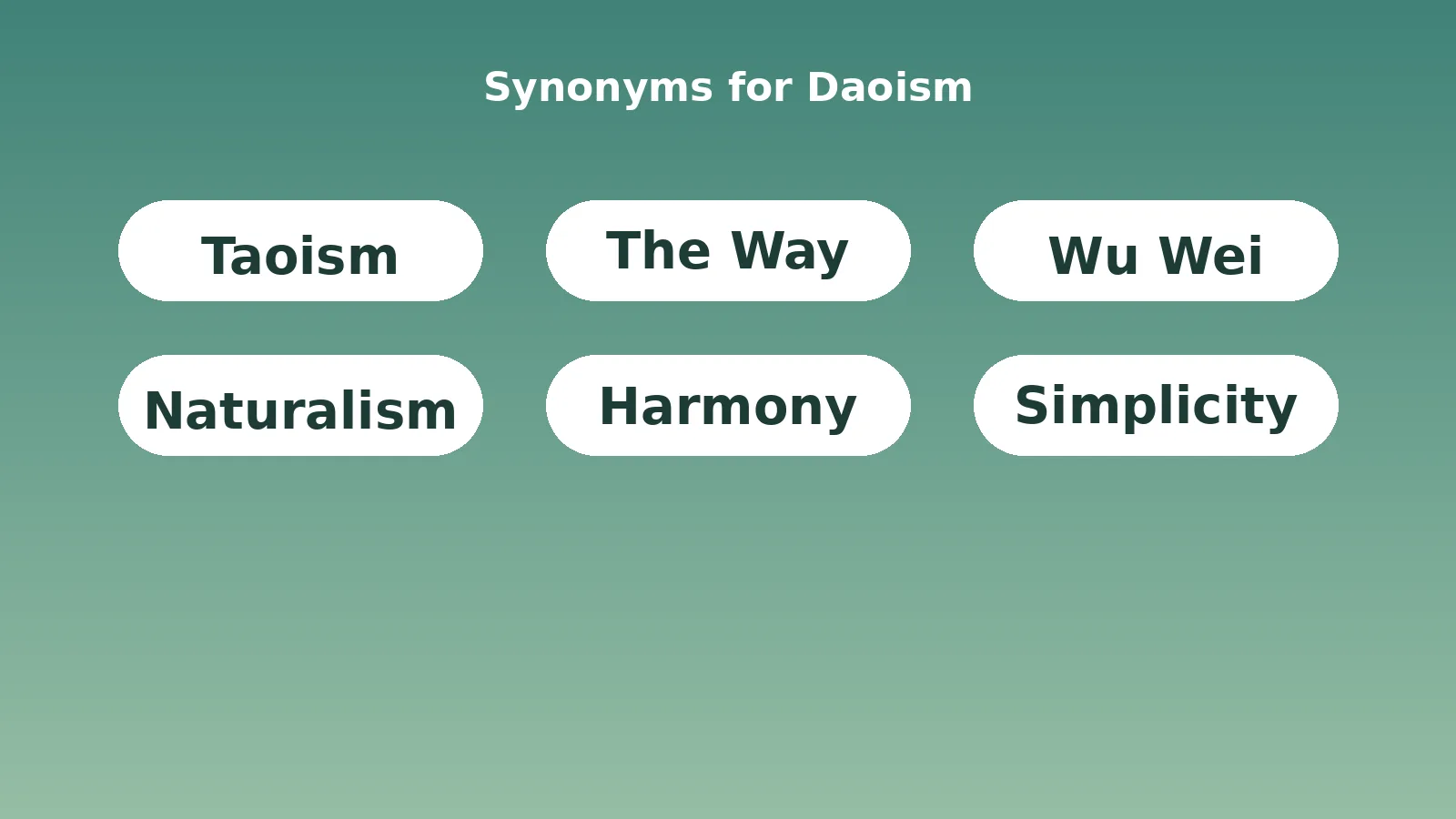 synonyms for daoism