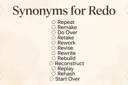 synonyms for redo
