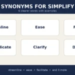 synonyms for simplify