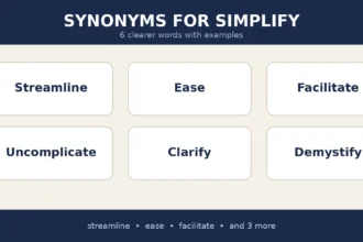 synonyms for simplify