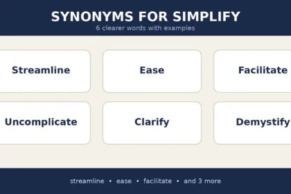 synonyms for simplify
